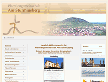 Tablet Screenshot of pg-am-sturmiusberg.de
